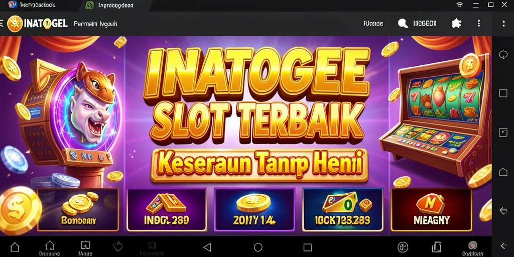 Screenshot gameplay INATOGEL menunjukkan keseruan bermain Slot.