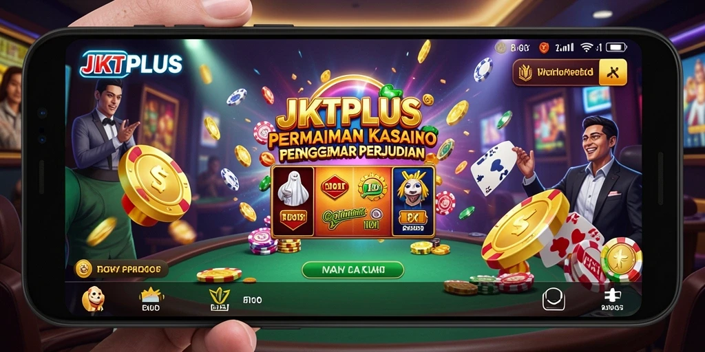 Tampilan gameplay seru di JKTPLUS dengan berbagai pilihan permainan Kasino.
