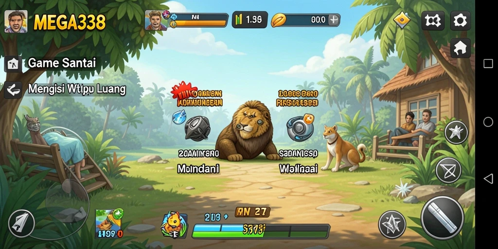 Tampilkan gameplay santai dan menyenangkan dari MEGA338.