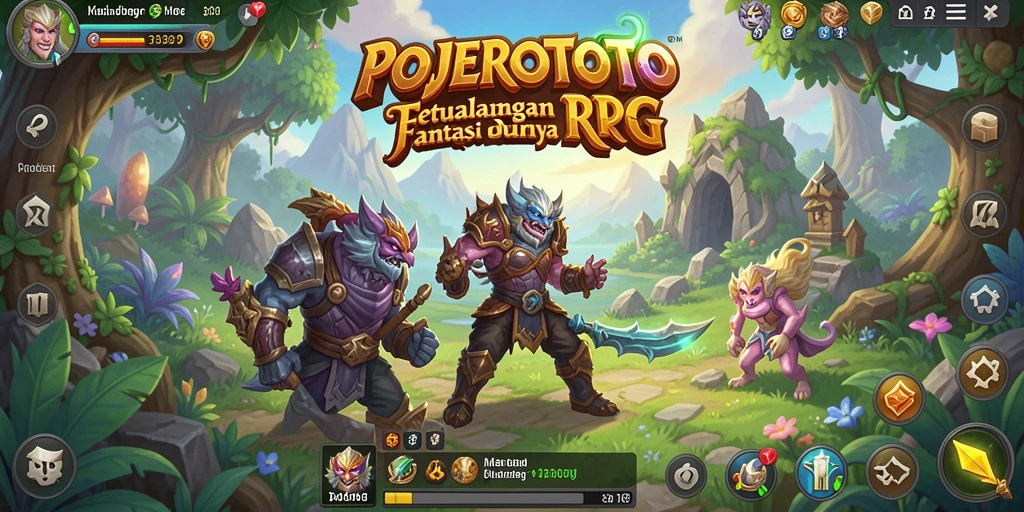 Screenshot gameplay POJEROTOTO yang menampilkan aksi pertarungan seru.