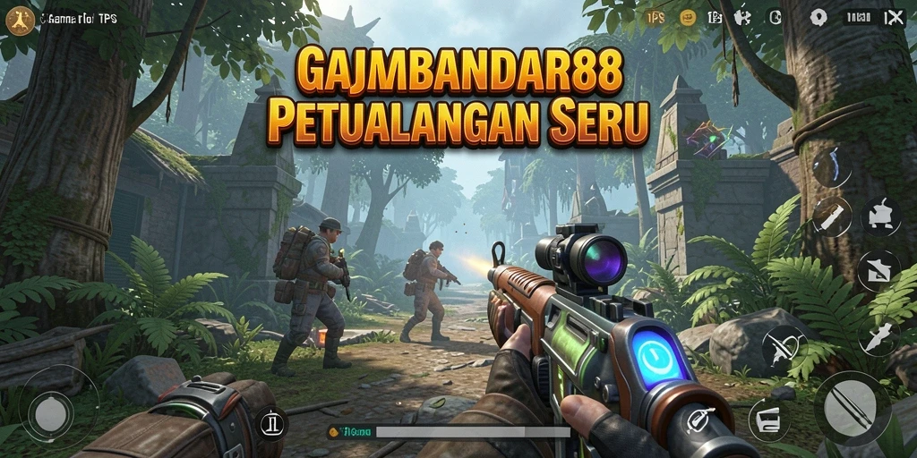 Screenshot gameplay RAJABANDAR88 yang menunjukkan aksi seru dalam TPS.