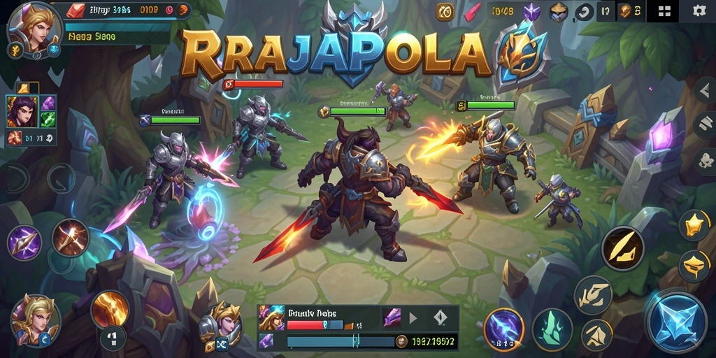 Tampilan gameplay seru dan dinamis dalam RAJAPOLA.