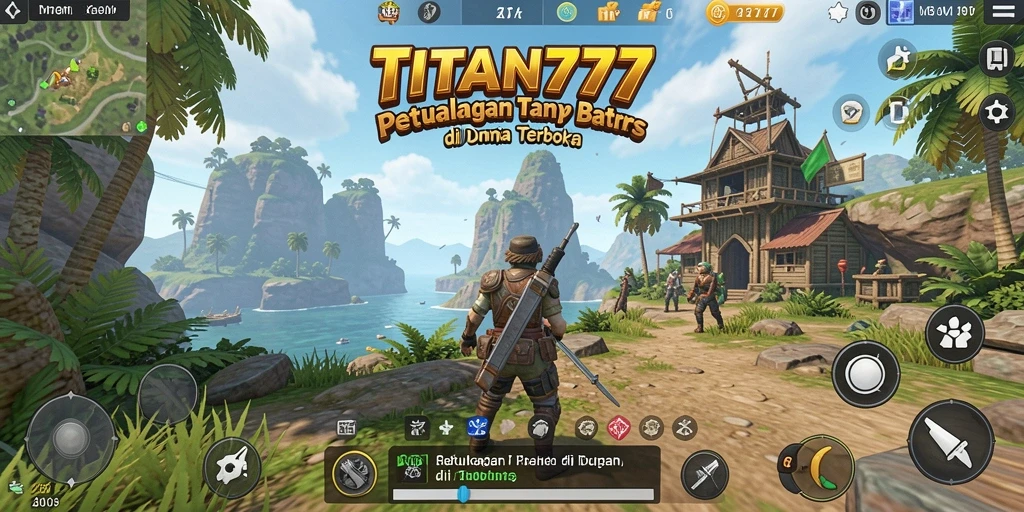 Tampilan gameplay menakjubkan di dunia terbuka TITAN777.
