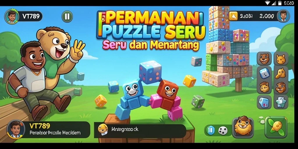 Tampilan gameplay level menantang di VT789 dengan grafis menarik.